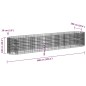 vidaXL Arriate de gaviones de hierro galvanizado 600x100x100 cm vidaXL Arriate de gaviones de hierro galvanizado 600x100x100 cm