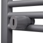 vidaXL Radiador toallero de baño recto gris 480x480 mm vidaXL Radiador toallero de baño recto gris 480x480 mm