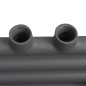 vidaXL Radiador toallero de baño recto gris 480x480 mm vidaXL Radiador toallero de baño recto gris 480x480 mm
