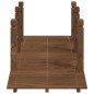 vidaXL Puente de jardín con cadenas madera maciza abeto 150x67x56cm vidaXL Puente de jardín con cadenas madera maciza abeto 150x67x56cm