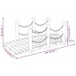 vidaXL Puente de jardín con cadenas madera maciza abeto 150x67x56cm vidaXL Puente de jardín con cadenas madera maciza abeto 150x67x56cm