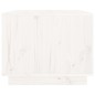 vidaXL Mesa de centro madera maciza de pino blanco 80x50x40 cm