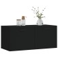 vidaXL Armario de pared madera de ingeniería negro 80x36,5x35 cm vidaXL Armario de pared madera de ingeniería negro 80x36,5x35 cm
