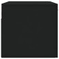 vidaXL Armario de pared madera de ingeniería negro 80x36,5x35 cm vidaXL Armario de pared madera de ingeniería negro 80x36,5x35 cm