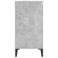 vidaXL Aparador de madera contrachapada gris hormigón 104x35x70 cm