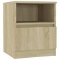 vidaXL Mesita de noche madera contrachapada roble Sonoma 40x40x50 cm vidaXL Mesita de noche madera contrachapada roble Sonoma 40x40x50 cm