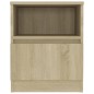 vidaXL Mesita de noche madera contrachapada roble Sonoma 40x40x50 cm vidaXL Mesita de noche madera contrachapada roble Sonoma 40x40x50 cm