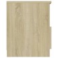 vidaXL Mesita de noche madera contrachapada roble Sonoma 40x40x50 cm vidaXL Mesita de noche madera contrachapada roble Sonoma 40x40x50 cm