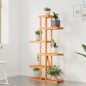 vidaXL Soporte para flores de madera maciza abeto 75x25x140,5 cm vidaXL Soporte para flores de madera maciza abeto 75x25x140,5 cm