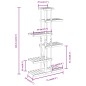 vidaXL Soporte para flores de madera maciza abeto 75x25x140,5 cm vidaXL Soporte para flores de madera maciza abeto 75x25x140,5 cm