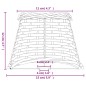 vidaXL Pantalla para lámpara mimbre marrón Ø15x12 cm vidaXL Pantalla para lámpara mimbre marrón Ø15x12 cm