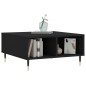 vidaXL Mesa de centro madera de ingeniería negro 60x60x30 cm vidaXL Mesa de centro madera de ingeniería negro 60x60x30 cm
