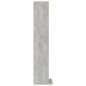 vidaXL Estantería de CDs madera contrachapada gris hormigón 21x20x88cm vidaXL Estantería de CDs madera contrachapada gris hormigón 21x20x88cm