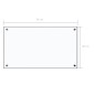 vidaXL Protector contra salpicaduras cocina vidrio templado 70x40 cm vidaXL Protector contra salpicaduras cocina vidrio templado 70x40 cm
