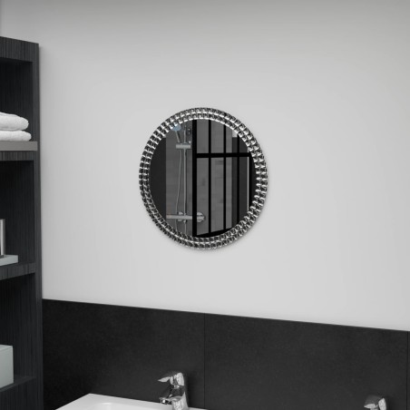 vidaXL Espejo de pared de vidrio templado 40 cm