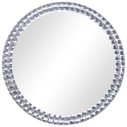 vidaXL Espejo de pared de vidrio templado 40 cm
