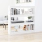vidaXL Estantería de libros/divisor de espacios blanco 100x30x103 cm vidaXL Estantería de libros/divisor de espacios blanco 100x30x103 cm