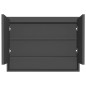 vidaXL Armario de baño con espejo MDF gris antracita 80x15x60 cm vidaXL Armario de baño con espejo MDF gris antracita 80x15x60 cm