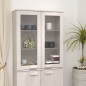 vidaXL Aparador superior HAMAR madera maciza pino blanco 85x35x100 cm vidaXL Aparador superior HAMAR madera maciza pino blanco 85x35x100 cm