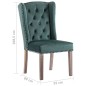 vidaXL Sillas de comedor 2 unidades terciopelo verde oscuro vidaXL Sillas de comedor 2 unidades terciopelo verde oscuro