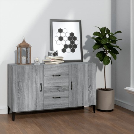 vidaXL Aparador de madera de ingeniería gris Sonoma 100x36x60 cm