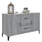 vidaXL Aparador de madera de ingeniería gris Sonoma 100x36x60 cm