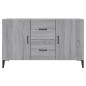 vidaXL Aparador de madera de ingeniería gris Sonoma 100x36x60 cm