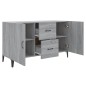 vidaXL Aparador de madera de ingeniería gris Sonoma 100x36x60 cm