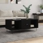 vidaXL Mesa de centro madera contrachapada negro 102x50x40 cm vidaXL Mesa de centro madera contrachapada negro 102x50x40 cm