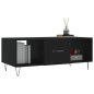 vidaXL Mesa de centro madera contrachapada negro 102x50x40 cm vidaXL Mesa de centro madera contrachapada negro 102x50x40 cm