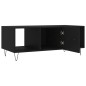 vidaXL Mesa de centro madera contrachapada negro 102x50x40 cm vidaXL Mesa de centro madera contrachapada negro 102x50x40 cm
