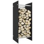 vidaXL Leñero de vidrio templado negro 40x35x100 cm vidaXL Leñero de vidrio templado negro 40x35x100 cm