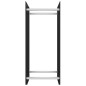 vidaXL Leñero de vidrio templado negro 40x35x100 cm vidaXL Leñero de vidrio templado negro 40x35x100 cm