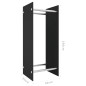 vidaXL Leñero de vidrio templado negro 40x35x100 cm vidaXL Leñero de vidrio templado negro 40x35x100 cm