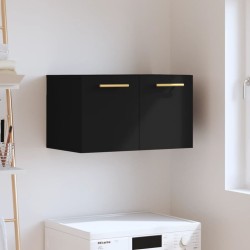 vidaXL Armario de pared madera de ingeniería negro 60x36,5x35 cm