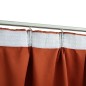 vidaXL Cortinas opacas con ganchos 2 unidades color oxidado 140x245 cm vidaXL Cortinas opacas con ganchos 2 unidades color oxidado 140x245 cm