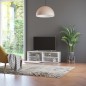 vidaXL Mueble para TV madera contrachapada blanco 120x34x37 cm