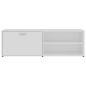 vidaXL Mueble para TV madera contrachapada blanco 120x34x37 cm