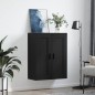 vidaXL Armario de pared madera de ingeniería negro 69,5x34x90 cm vidaXL Armario de pared madera de ingeniería negro 69,5x34x90 cm