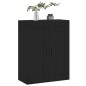 vidaXL Armario de pared madera de ingeniería negro 69,5x34x90 cm vidaXL Armario de pared madera de ingeniería negro 69,5x34x90 cm