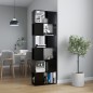 vidaXL Librería separador madera contrachapada negro 60x24x186 cm vidaXL Librería separador madera contrachapada negro 60x24x186 cm