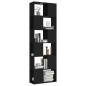 vidaXL Librería separador madera contrachapada negro 60x24x186 cm vidaXL Librería separador madera contrachapada negro 60x24x186 cm