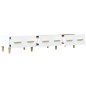 vidaXL Mueble de TV madera contrachapada blanco 150x34,5x30 cm