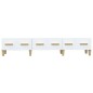 vidaXL Mueble de TV madera contrachapada blanco 150x34,5x30 cm