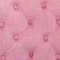 vidaXL Sillas de comedor 4 unidades terciopelo rosa
