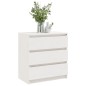 vidaXL Mesita de noche madera maciza de mango blanco 60x36x64 cm vidaXL Mesita de noche madera maciza de mango blanco 60x36x64 cm