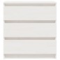 vidaXL Mesita de noche madera maciza de mango blanco 60x36x64 cm vidaXL Mesita de noche madera maciza de mango blanco 60x36x64 cm