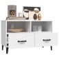 vidaXL Mueble para TV madera contrachapada blanco 80x36x50 cm