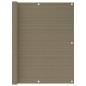 vidaXL Toldo para balcón HDPE gris taupe 120x500 cm vidaXL Toldo para balcón HDPE gris taupe 120x500 cm