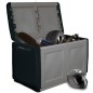 vidaXL Baúl de almacenaje jardín gris oscuro y negro 230 L 96x53x57 cm vidaXL Baúl de almacenaje jardín gris oscuro y negro 230 L 96x53x57 cm